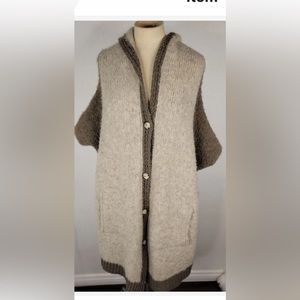 EUC Anthropologie ~ Sleeping on Snow ~ Wool Mohair knee length vest
